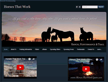 Tablet Screenshot of horsesthatworkequine.com
